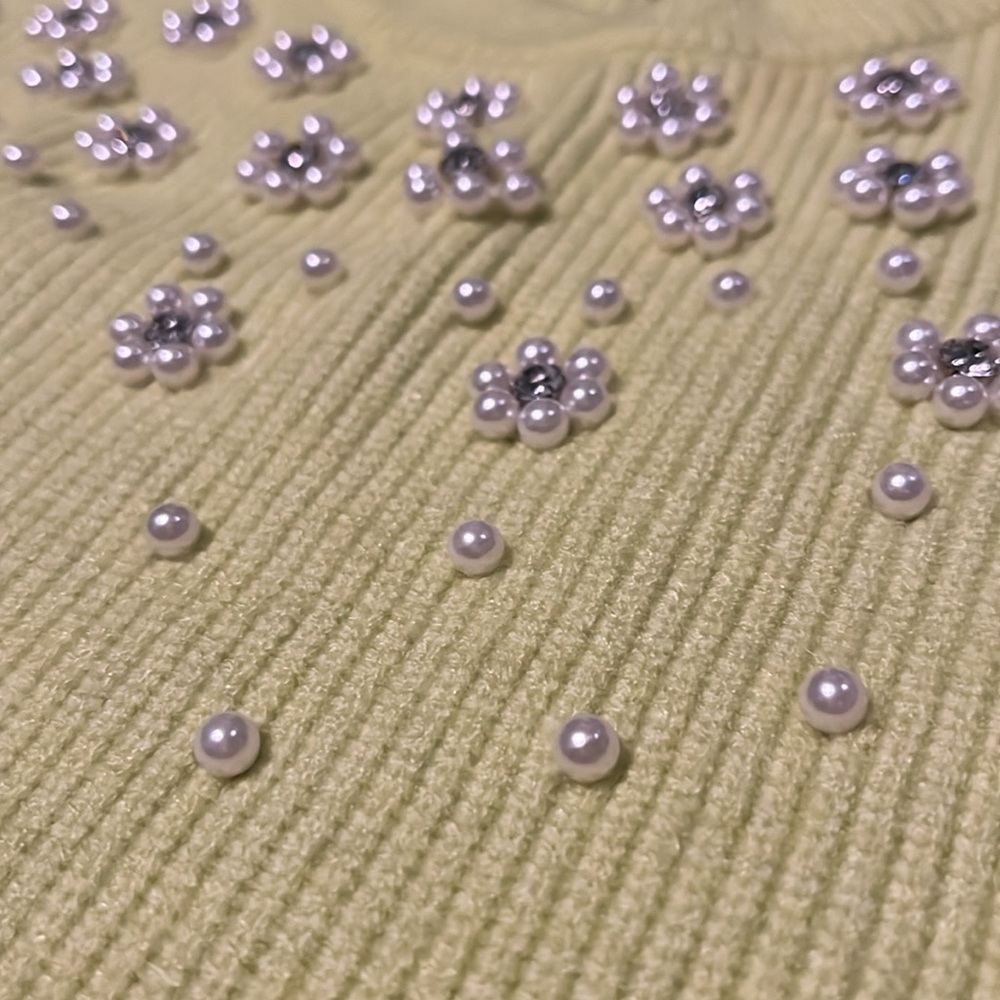 Ontwelfth Neon Sweater With Pearls - Picture 3 of 5